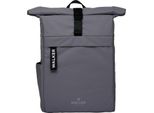 Walker Zaino Per Il Tempo Libero Zaino Con Scomparto Per Laptop Classic Rolltop 20L Asphalt Grey Grigio Cadetto