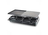 Griglia In Pietra Emerio Gourmet – Griglia Per Raclette – 1400 W – 8 Persone – Termostato Regolabile – Incl. 8 Spatole In Legno E Padelline – RG-110035