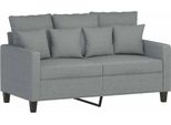 Vidaxl Divano A 2 Posti Grigio Chiaro 120 Cm In Tessuto
