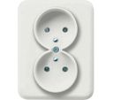 Presa Di Corrente Con Messa A Terra Doppia Completa, 16A/250VAC, Bianca WL1220 Lumina Hager