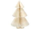Luce Led A Nido D'ape - Albero / Abete - Circa 20X30 Cm / Bianco Caldo / Timer / Batteria