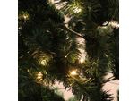 Jopassy 210 Albero Di Natale Artificiale Con 1200 Aghi In Pvc, 400 Luci Led Bianco Caldo E Supporto In Metallo, Abete, Albero Di Natale