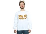 Scooby Doo - Felpa "Where Are You"" Da Uomo BI44073 (L) (Bianco)"
