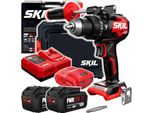 Trapano A Percussione A Batteria Skil 20V 3085 Hb (Valigetta 2X4,0Ah)