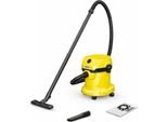 KäRcher Wd 2 Plus 15 L Aspiratore A Cilindro Secco E Bagnato 1000 W Sacchetto Per La Polvere