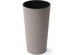 Vaso Da Fiori Lamela Lilia Jumper - Striscia Diametro 25 Cm, Altezza 46,5 Cm, Tortora