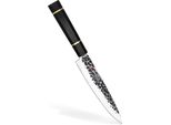 Coltello Da Affettare Fissman-Kensei Bokuden, Acciaio AUS-8, 18 Cm, Argento/Marrone