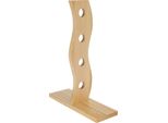 Excellent Houseware Portabottiglie Per 4 Bottiglie, Bambù, 30X10X40 Cm, Marrone