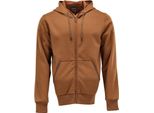 Felpa Con Cappuccio E Zip Nut Marrone, Taglia 4XL Mascot 22486-378-54