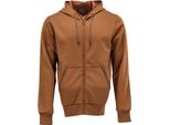 Felpa Con Cappuccio E Zip Nut Marrone, Taglia 2XL Mascot 22486-378-54
