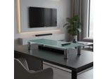 Rialzo Per Monitor Supporto Per Monitor Da Scrivania Schermo Bianco 100X17X35 Cm