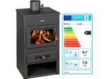 Stufa A Legna, Camicia D'acqua, Camino, Caldaia Posteriore, Prity K1 W8