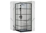 Cabine Doccia Rea Concept Black 90X90 + Piatto Doccia Savoy Czarny
