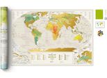 1Dea.Me Mappa Del Mondo Da Grattare - Viaggi E Geografia