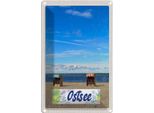 Vianmo Insegna Di Latta 30X20 Cm Ostsee Strandkorb Meer Strand