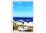 Vianmo Insegna In Legno 30X20 Cm Ostsee Strand Ebbe Und Flut Strandkorb