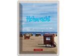 Vianmo Insegna Di Latta 40X30 Cm Hochwacht Ostsee Strandkorb Meer Boote