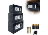 Sessamen-Lp Cassaforte, Cassaforte Elettronica A Muro 34L, Cassaforte Per Mobili Cassaforte Ignifuga Impermeabile, Con Serratura A Combinazione E Chiave, 38X30X30Cm