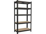 Deco4Home Scaffalatura | 5 Livelli | 180X90X30 Cm | Portata Scaffale 175 Kg