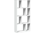 Vidaxl Libreria Bianca 60 X 20 X 120,5 Cm Materiale Ligneo
