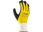 Texxor Guanto In Poliestere Lavorato A Maglia In Lattice Bianco/Giallo/Nero-8