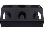 Portabottiglie Krumble Sodastream - Portabottiglie 3 Bottiglie - Acciaio Inox - Nero - 15 X 28,5 X 11,5 Cm