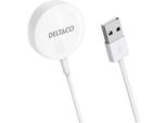 Deltaco Caricabatterie Per Apple Watch Usb 1M Bianco (AWC-100)