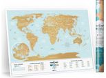 1Dea.Me Mappa Del Mondo Da Grattare - Mondo Laguna - Decorazione E Souvenir Di Viaggio
