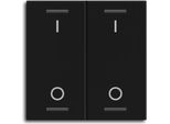 Mdt Rocker Light 55 2-Gang, Nero Opaco - Commutazione