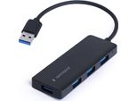 Gembird Gembird UHB-U3P4-03 Dock Per Laptop/ Replicatore Di Porte Usb 3.2 Gen 1 (3.1 Gen 1) Cablato Type-A Nero
