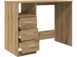 Vidaxl Scrivania Artisan In Rovere 102X50X76 Cm Materiale Ligneo