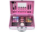 Aromya Mya Travel Bon Voyage Astuccio Da Trucco Bianco Rosa Con 24 Ombretti