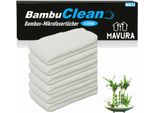 Bambuclean Panni In Bambù Panni In Microfibra Di Bambù Premium Panno In Microfibra (95% Cristallo Panni Multiuso Panni Per La Pulizia [6X]