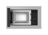 Heinner HMW-MD20BISS, Da Incasso, Microonde Con Grill, 20 L, 800 W, Display Incorporato, Led