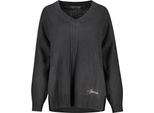 Maglia A Maniche Lunghe Scollo A V Dettagli A Contrasto Logo Guess : Taglia - S Taglia: S