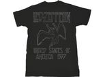 Led Zeppelin - Maglietta "Usa 77"" Per Uomo/Donna Unisex RO2301 (S) (Nero)"
