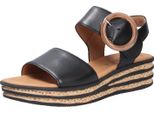 Gabor Sandalo 550.27, Pelle Liscia, Nero, Donna