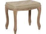Sgabello Legno Di Gomma Beige 50 X 47 X 36 Cm