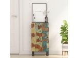 Vidaxl Credenza Con Anta 40X31X75 Cm In Legno Massiccio Antico