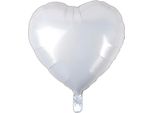 Palloncino In Foil Cuore" Bianco 45 Cm"