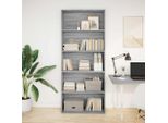Vidaxl Libreria Grigio Sonoma 80X30X189 Cm Materiale A Base Di Legno