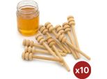 Set Di Cucchiai Da Miele In Legno Di Faggio C9 Cm 10 Pezzi