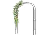 Costway Arco Per Rose In Metallo, 240X153X40 Cm, Arco Da Giardino Per Piante Rampicanti, Arco, Supporto Per Rampicanti, Griglia Per Rampicanti, Arco Per Rampicanti Per Giardino, Matrimoni, Feste