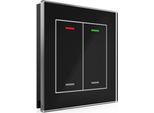 Mdt Knx Glastaster Ii Light 2-Fach Rgbw,Schwarz,Neutral