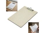 Appunti In Legno A5 Con Clip Argento - Blocco Per Scrivere, Porta Appunti
