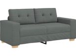 Vidaxl Divano A Due Posti Grigio Scuro 180X77X82 Cm Tessuto