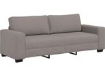 Vidaxl Divano A 3 Posti Taupe 220X77X82 Cm Tessuto