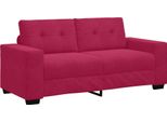 Vidaxl Divano A Due Posti Rosso Vino 180X77X82 Cm Velluto
