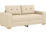 Vidaxl Divano A Due Posti Color Crema 180X77X82 Cm Tessuto