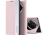 Per Honor Magic 7 Lite / X9C Design Custodia Flip In Pelle Finta Placcata Rosa